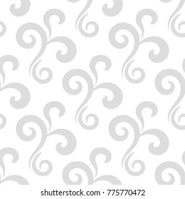Geometric seamless pattern. Gray and white abstract background for textile and fabrics