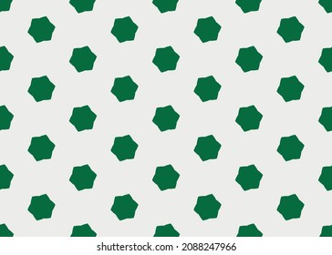 Geometric seamless pattern with green abstract element.