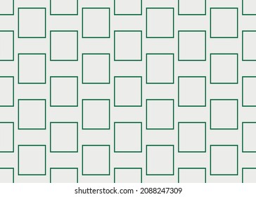 Geometric seamless pattern with green squares