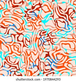 Geometric seamless pattern. Grid mesh maze structure.
