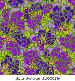 Geometric seamless pattern with grid tracery and abstract brush strokes.