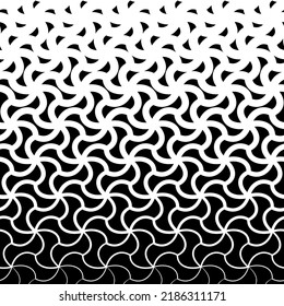 Geometric seamless pattern. Halftone abstract background. Gradient texture. Black and white fading design for prints. Faded geometry shape. Fades motif lattice. Repeating patern. Vector illustration