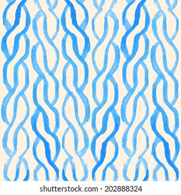 Geometric seamless pattern, hand drawing watercolor. Seamless pattern