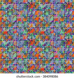 Geometric, seamless pattern, hand drawn, the structure of traditional ethnic forms, vector. For the design and decoration background, wallpaper, packaging, fabrics, textiles.