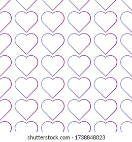 Patrón geométrico sin fisuras con corazones. Papel de envoltura de regalo. Gráficos vectoriales. Imagen de fondo.