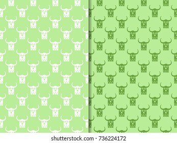 Geometric seamless pattern helmet. owl