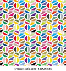 Geometric seamless pattern - hoof image, vivid color