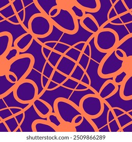 Geometric seamless pattern in. Symmetrical stripes creating a beautiful ornament similar to the intertwining of lines.