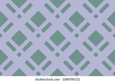 Geometric seamless pattern with intersecting lines, grids, cells. Criss-cross background in traditional tile style. For printing on fabric, paper, wrapping, scrapbooking, banners Vector illustration