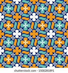 Geometric seamless pattern. Islamic wallpaper, oriental tile.