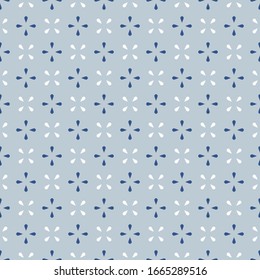 Geometric seamless pattern. Isolated objects on grey background, abstract simple design. Modern minimal design. Vector illustration perfect for graphic design, backdrop, textiles, print etc.