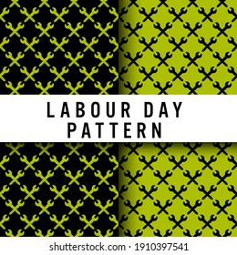 geometric seamless pattern, labour day seamless pattern, bolt and wrench. can use for, fabric, print on demand, fashion.