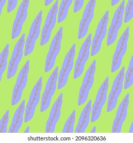 Geometrisches, nahtloses Muster mit Blättern.Vektorgrafik.ornamentaler Hintergrund
