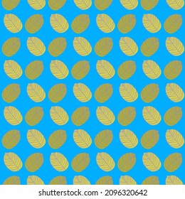 geometric seamless pattern with leaves.vector illustration.ornamental background