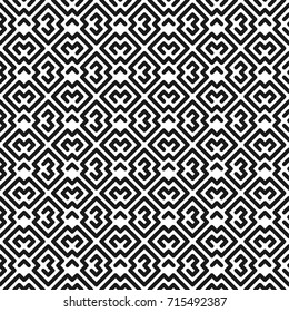 Geometric seamless pattern in line style. Vector illustration for minimalistic design. Abstract background.