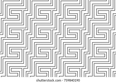 
Geometric seamless pattern with linear