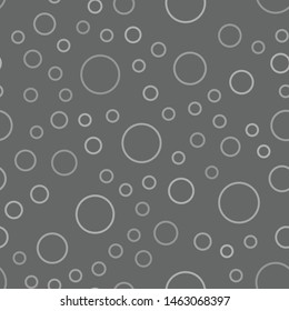 Geometric seamless pattern. Linear circle texture. Randomly distributed circles.