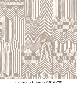 Geometric seamless pattern. Linear style background. Modern grid print. Straight stripe, diagonal line motif ornament. Trendy contemporary geo wallpaper. Abstract vector design