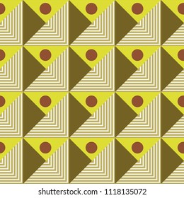 Geometric Seamless Pattern with Lines .