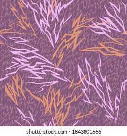 Geometric seamless pattern. Lines background. Simple abstract ornament. Broken lines, zig zag shapes. Fashion design for textile, fabric, wallpaper and any surface.