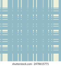 Geometric seamless pattern with lines, squares, rectangles. Blue colour. Vector illustration