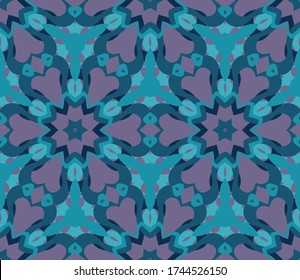 Patrón geométrico sin soldadura hecho en estilo étnico para impresión, tela, papel pintado, ropa. Estilo Mandala.