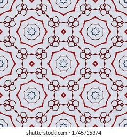 Geometric seamless pattern made in ethnic style for print, fabric, wallpaper, clothes. Mandala style.