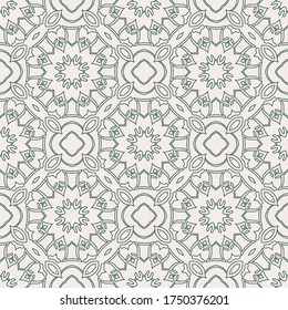 Geometric seamless pattern made in ethnic style for print, fabric, wallpaper, clothes. Mandala style.