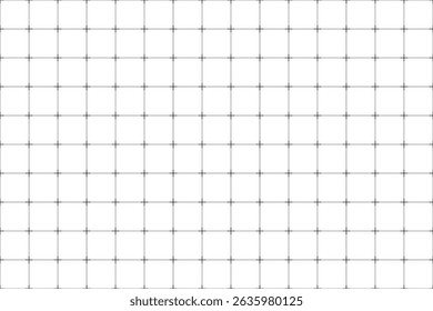Geometric seamless pattern made from lines and crosses isolated on white background. Monochrome texture vector illustration
