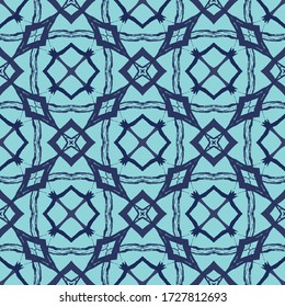 Geometrisches nahtloses Muster aus Aquarellbürsten für Druck, Stoff, Tapeten, Kleidung.