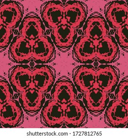 Geometric seamless pattern made with watercolor brushes  for print, fabric, wallpapers, clothes.