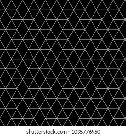 Geometric seamless pattern. Minimal style sacred abstract background decoration. Illustration for fashion minimalistic design. Modern elegant endless wallpaper. Hexagon Vector. Black Color.