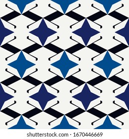  Geometrisches nahtloses Muster. Minimaler Oberflächendruck. Motiv-Ornament mit wiederholten Sternen. Einfaches Geo formt den Hintergrund. Moderne Tapete mit Ziergegenständen. Abstraktes Digitalpapier der Vektorillustration