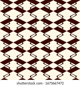 Geometric seamless pattern. Minimal style surface print. Linear motif ornament. Simple geo shapes background. Modern ornamental wallpaper. Vector abstract digital paper