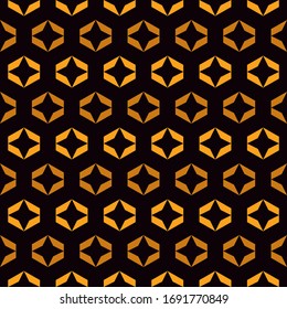 Geometric seamless pattern. Minimal style surface print. Repeated stars motif ornament. Simple geo shapes background. Modern ornamental wallpaper. Vector abstract digital paper
