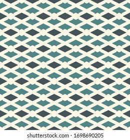 Geometric seamless pattern. Minimal style surface print. Arrows, diamonds motif ornament. Simple geo shapes background. Ethnic, tribal ornamental wallpaper. Vector abstract digital paper