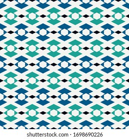 Geometric seamless pattern. Minimal style surface print. Arrows, diamonds motif ornament. Simple geo shapes background. Ethnic, tribal ornamental wallpaper. Vector abstract digital paper