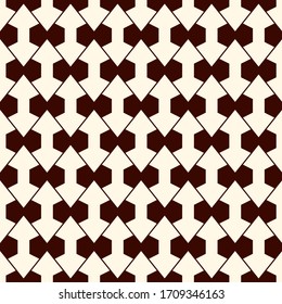 Geometric seamless pattern. Minimal style surface print. Arrows, diamonds motif ornament. Simple geo shapes background. Ethnic, tribal ornamental wallpaper. Vector abstract digital paper
