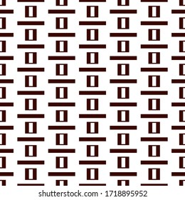 Geometric seamless pattern. Minimal style background. Modular grid print. Straight stripe, line, stroke, rectangle, block ornament. Contemporary simple geo wallpaper. Modern abstract vector design