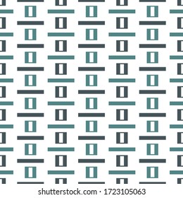 Geometric seamless pattern. Minimal style background. Modular grid print. Straight stripe, line, stroke, rectangle, block ornament. Contemporary simple geo wallpaper. Modern abstract vector design