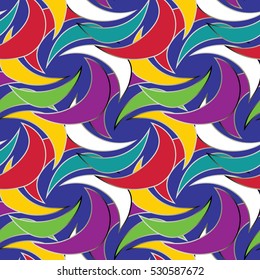 Geometric seamless pattern. Modern abstract colorful  background wallpaper. Elegant vector floral  texture.