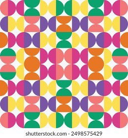 Geometric seamless pattern. Modern colored pattern vector illustration. Abstract background.