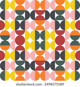 Geometric seamless pattern. Modern colored pattern vector illustration. Abstract background.