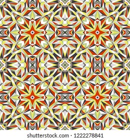 Geometric seamless pattern, modern design colorful texture. Vector abstract background for textile, surface, decor design.