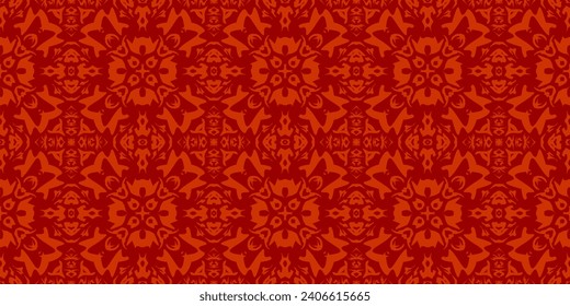 Geometric seamless pattern. Modern floral ornament.
