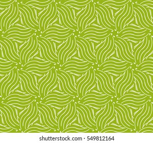 Geometric seamless pattern. Modern floral ornament. green color. vector illustration. For the interior design, wallpaper, decoration print, fill pages