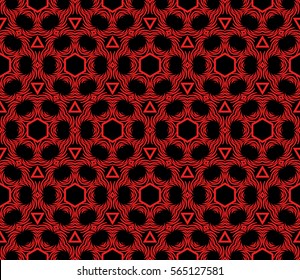 Geometric seamless pattern. Modern floral ornament. vector illustration. For the interior design, wallpaper, decoration print, fill pages