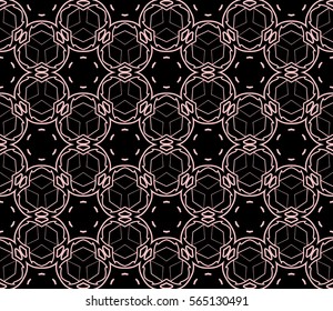 Geometric seamless pattern. Modern floral ornament. vector illustration. For the interior design, wallpaper, decoration print, fill pages