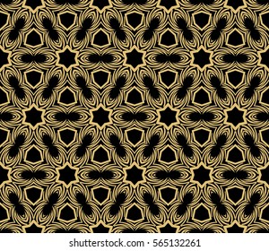 Geometric seamless pattern. Modern floral ornament. vector illustration. For the interior design, wallpaper, decoration print, fill pages