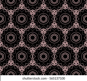 Geometric seamless pattern. Modern floral ornament. vector illustration. For the interior design, wallpaper, decoration print, fill pages